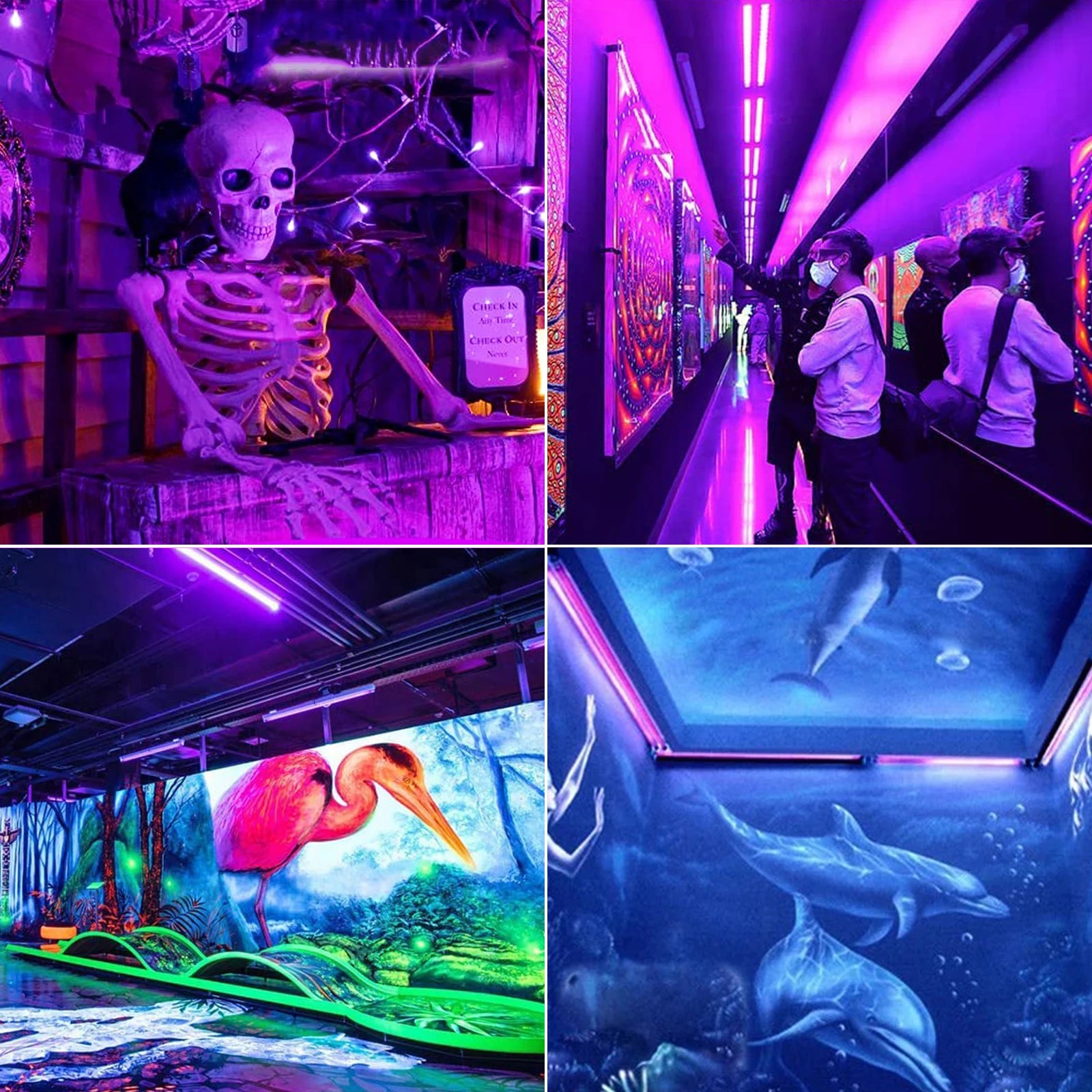 Blacklight Bar for Halloween,Club,Party,Disco