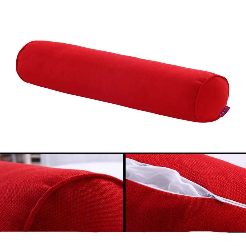 Bedboard Long Pillow for Sleeping Round Body Cushion Chair Pad