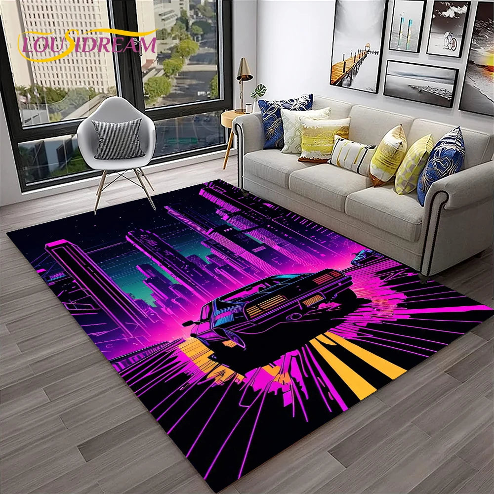 Car Carpet Rug for Home Living Room Bedroom Playroom Sofa Doormat Decor