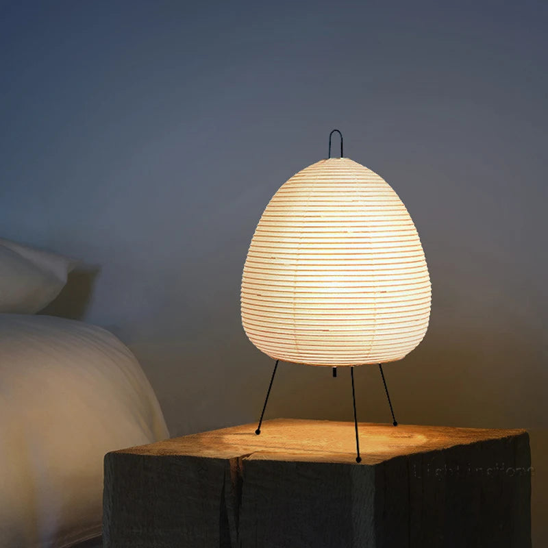 Japanese Design Paper Lamp Bedroom Desktop Decoration