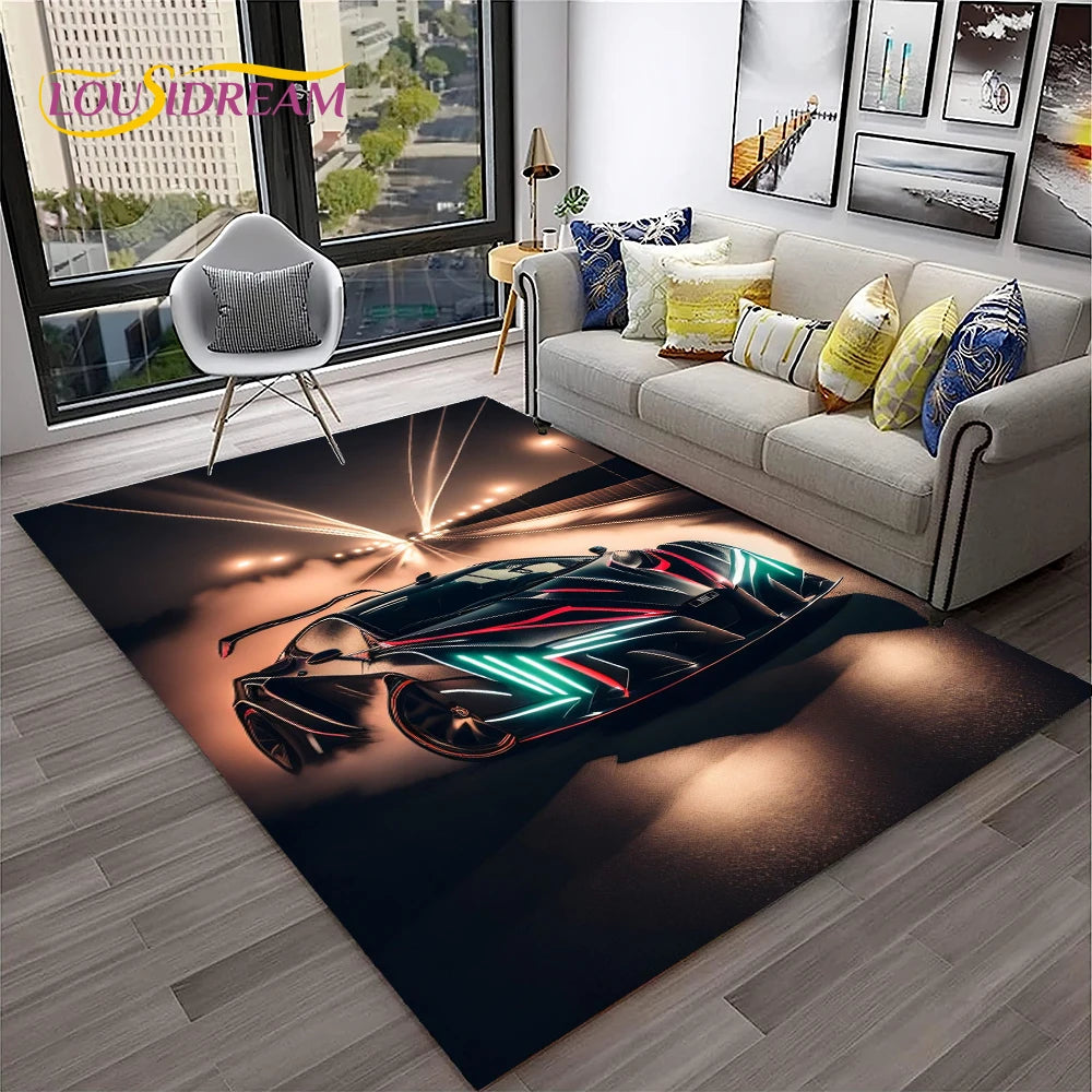 Car Carpet Rug for Home Living Room Bedroom Playroom Sofa Doormat Decor