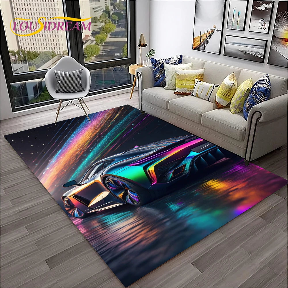 Car Carpet Rug for Home Living Room Bedroom Playroom Sofa Doormat Decor