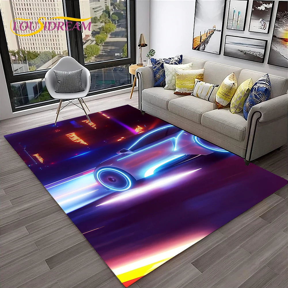 Car Carpet Rug for Home Living Room Bedroom Playroom Sofa Doormat Decor