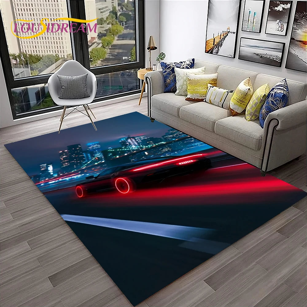 Car Carpet Rug for Home Living Room Bedroom Playroom Sofa Doormat Decor