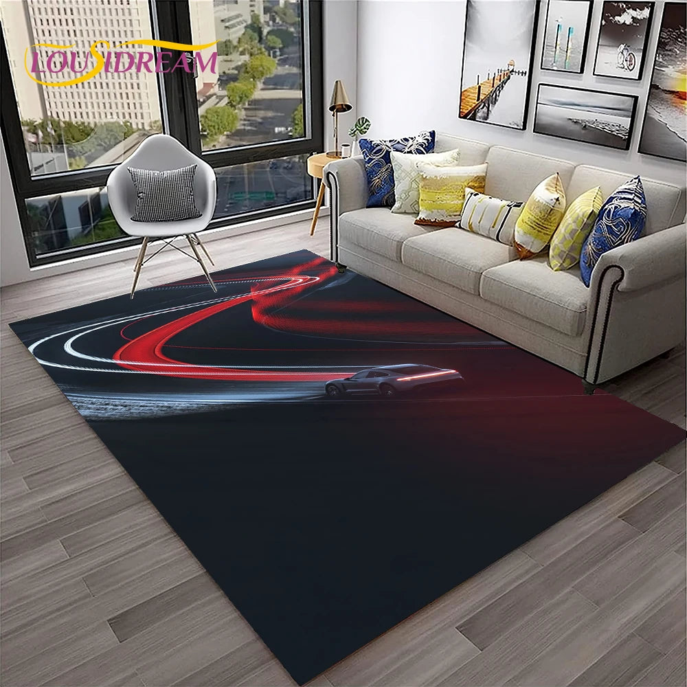 Car Carpet Rug for Home Living Room Bedroom Playroom Sofa Doormat Decor