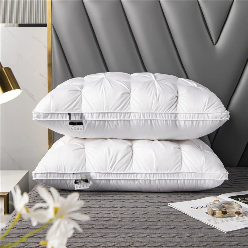 White Goose Feather Pillow Core Five-star Hotel Cotton