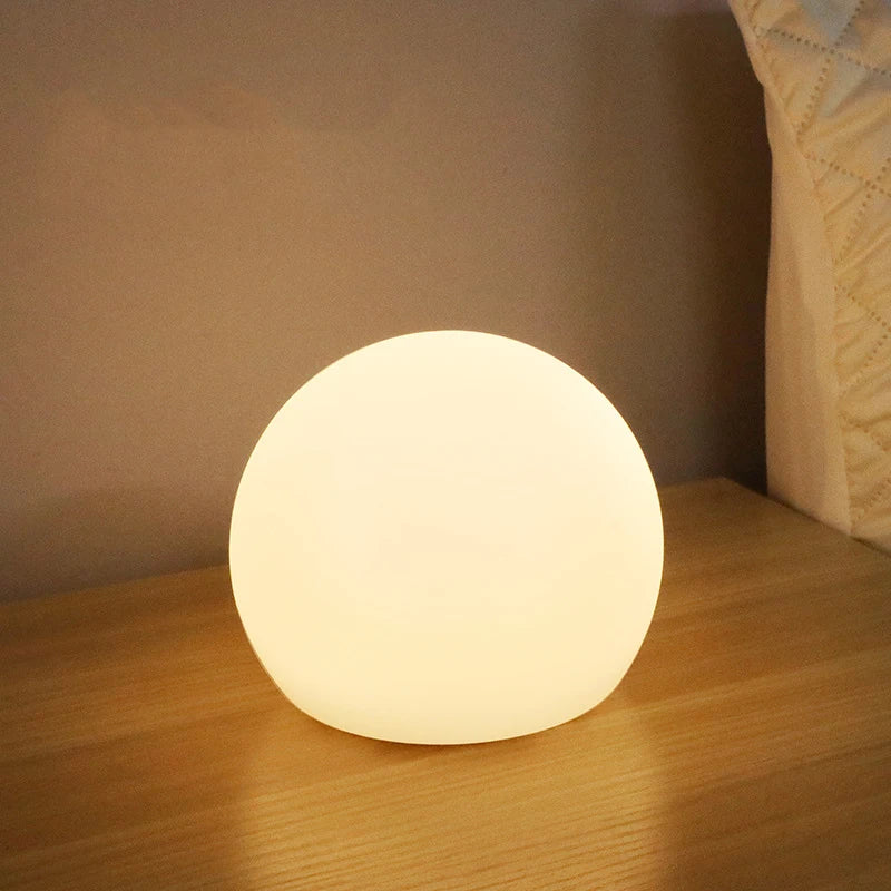 Ball Lamp Luminous Globe Light 3 Colors Dimmable USB Rechargebale Lighting Fixtures for Home