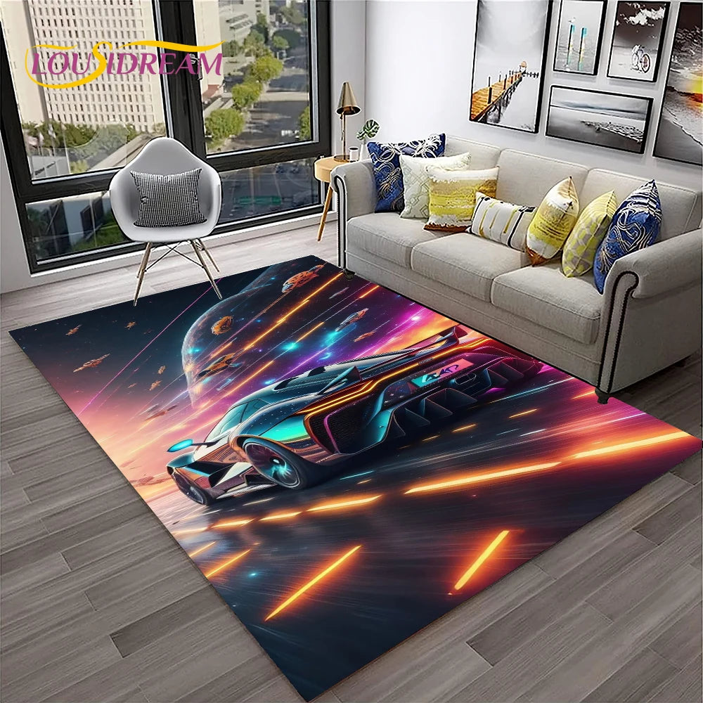 Car Carpet Rug for Home Living Room Bedroom Playroom Sofa Doormat Decor