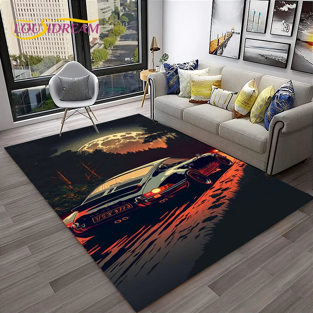 Car Carpet Rug for Home Living Room Bedroom Playroom Sofa Doormat Decor