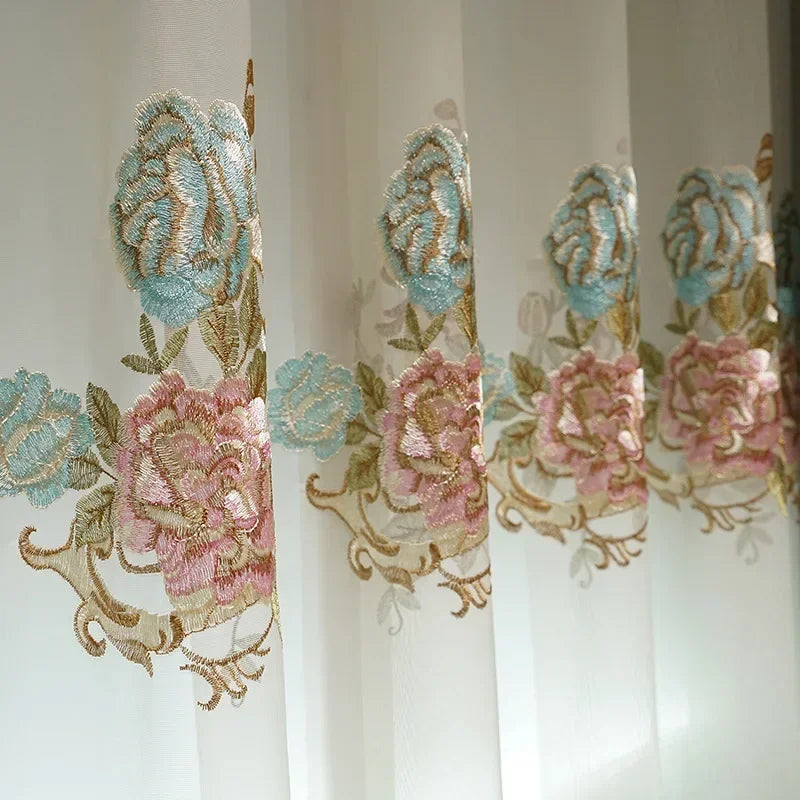 High Precision Girl Curtains Embroidered Curtains