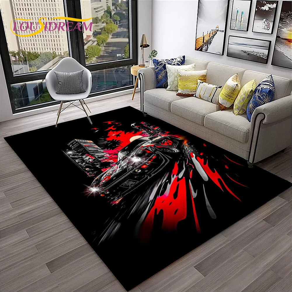 Car Carpet Rug for Home Living Room Bedroom Playroom Sofa Doormat Decor