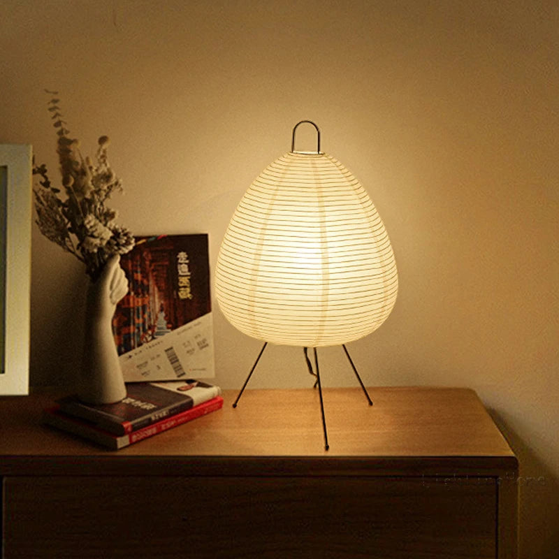 Japanese Design Paper Lamp Bedroom Desktop Decoration