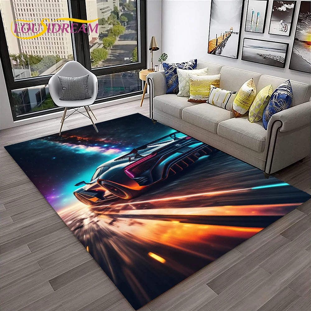 Car Carpet Rug for Home Living Room Bedroom Playroom Sofa Doormat Decor