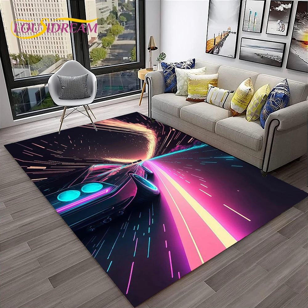 Car Carpet Rug for Home Living Room Bedroom Playroom Sofa Doormat Decor