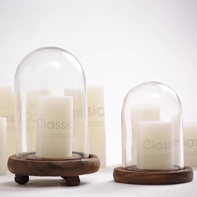 Classic European Ivory White Large Cylinder Candle